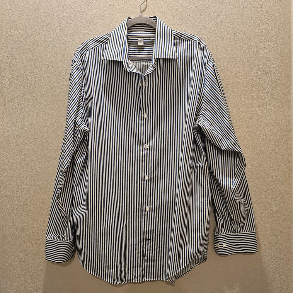 NWOT Republic Men's Striped Button Down Shirt Size M - 15" to 15.5"